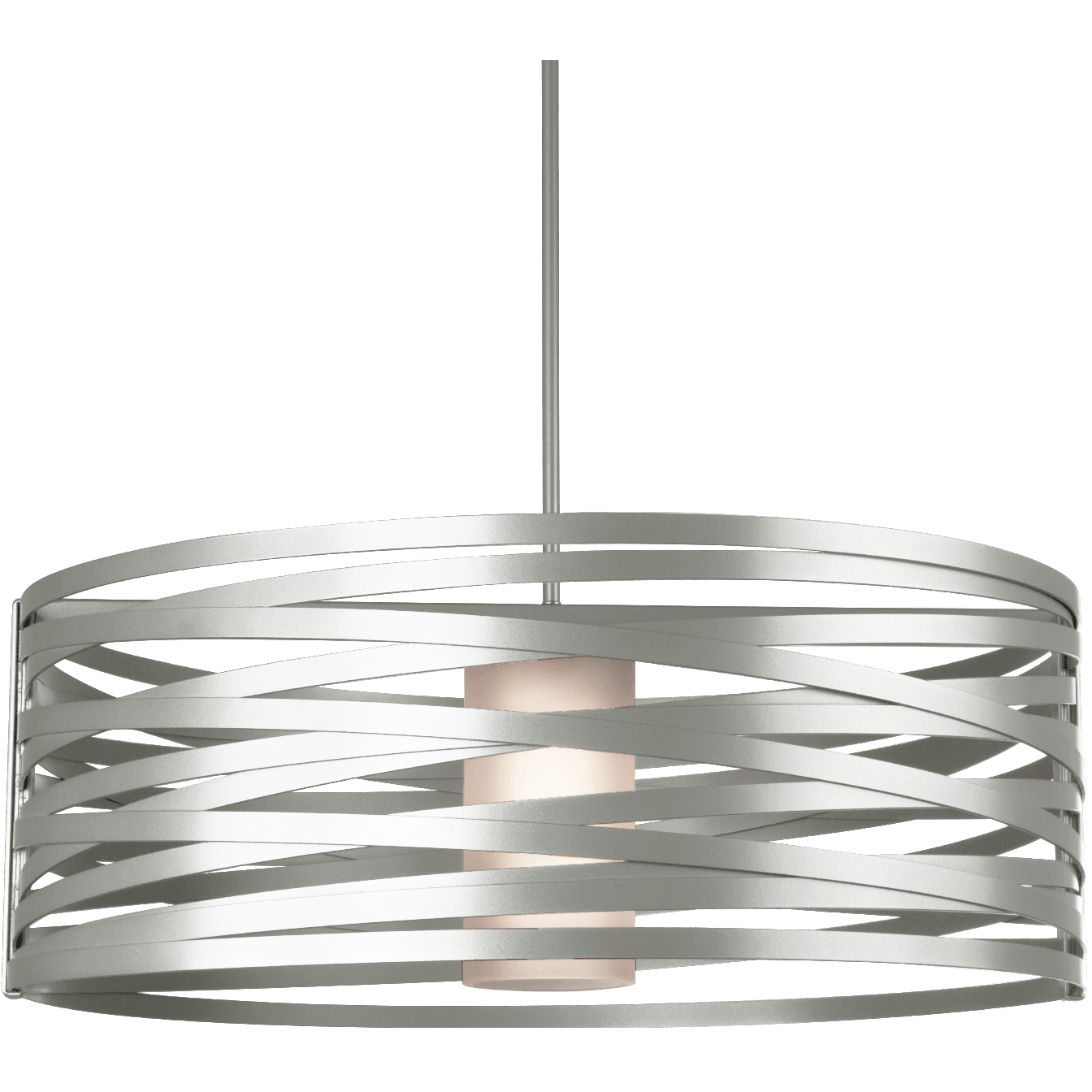 Tempest LED 30.2 inch Beige Silver Chandelier Ceiling Light, Drum